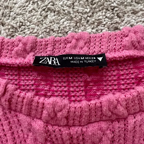 zara pearl and pink top - Image 2