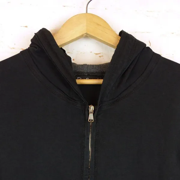 Bad Spirit Massimo Sabbadin Skull Hoodie Womens L Black Crossbones Sequins Italy - Image 4