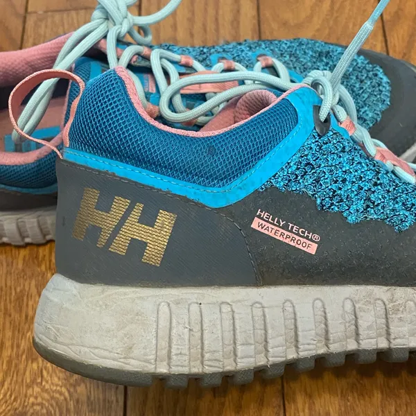 Women's Helly Hansen Vanir Hegira HT 10 Hiking Trail Running Sneakers Blue Sz 9‎ - Image 3