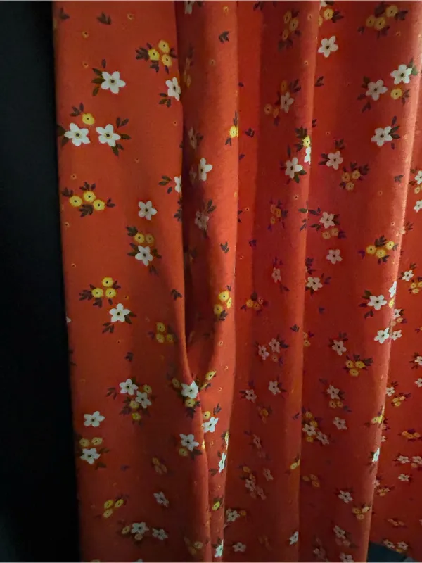 LuLaRoe Women’s Jessie Orange White Floral Dress XS - Image 7