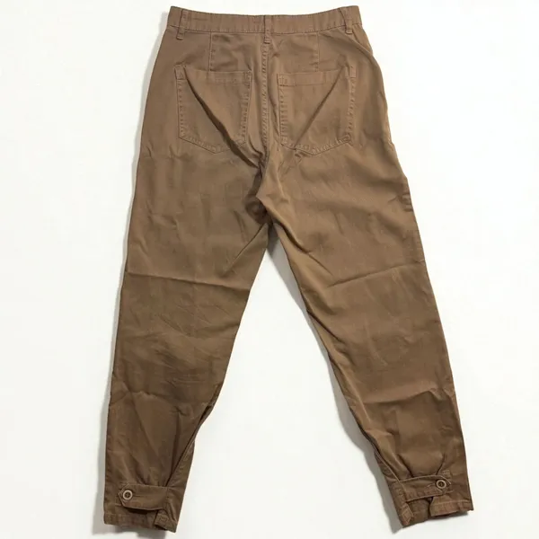 Pistola 26 Oak High‎ Rise Chino Pant Button Fly Brown Carpenter 100% Cotton Y2K - Image 5