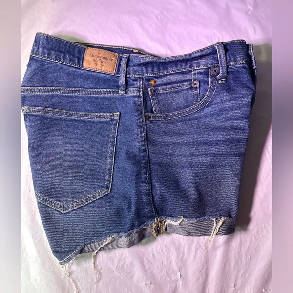 Abercrombie & Fitch Indigo High Rise Shorts - Image 5