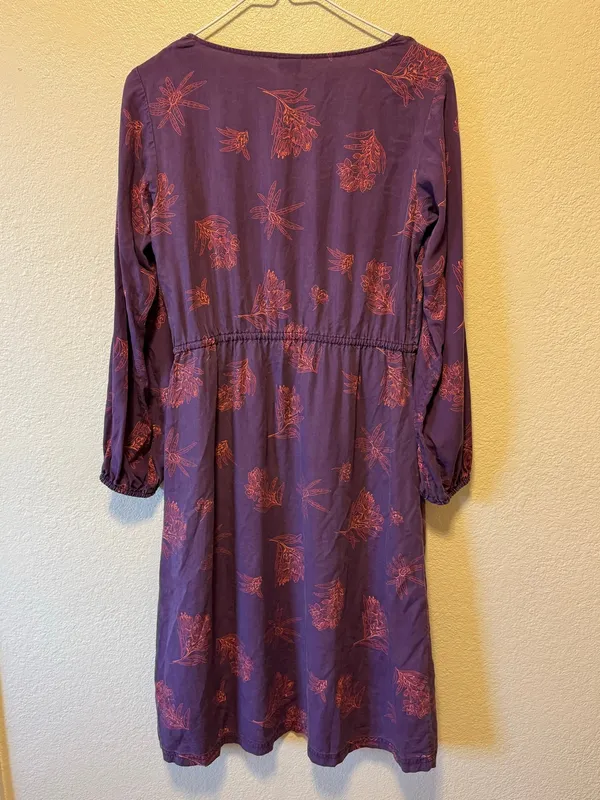 Patagonia Shallow Moon Dress Labrador Tea Deep Plum Floral Size M - Image 2