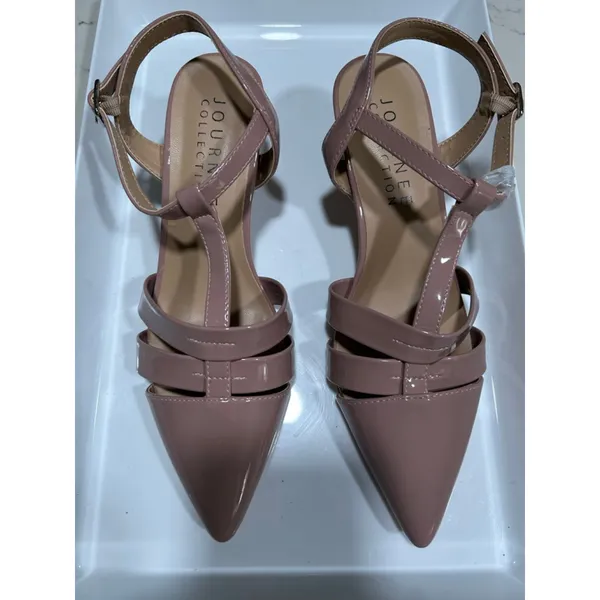Journee Collection NEW Journee Jazlynn Patent Vegan Leather Pump 5.5 $95 - Image 3