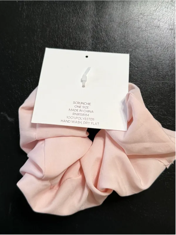 Always You Pink Large Scrunchie Hair Tie New - Image 3