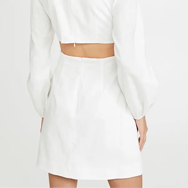 NWT Zimmermann Zinnia Bow Cut Out Short Dress - Image 3