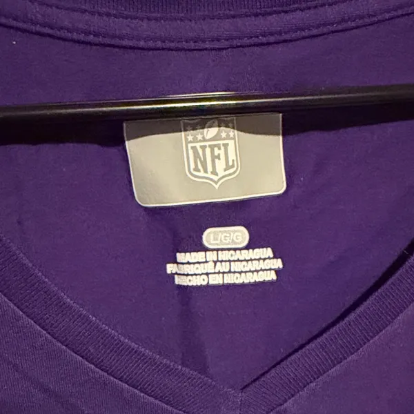 National Football League Minnesota Vikings V-Neck T-Shirt - Image 5