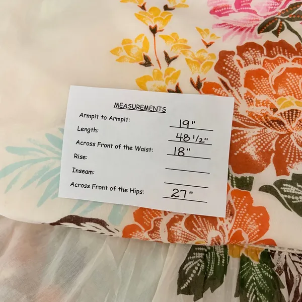 Anthropologie‎ FARM RIO Havana Floral Dress Midi Pom Poms Vacation Large Petite - Image 14