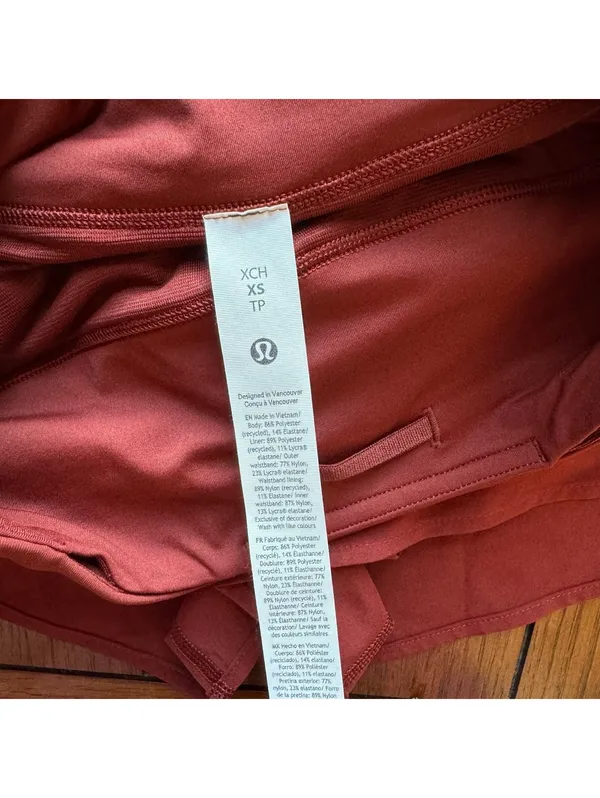 Lululemon Speed Up Short High Rise 2.5” Mesh Vent, Cranberry Charm Size 4/XS NWT - Image 5