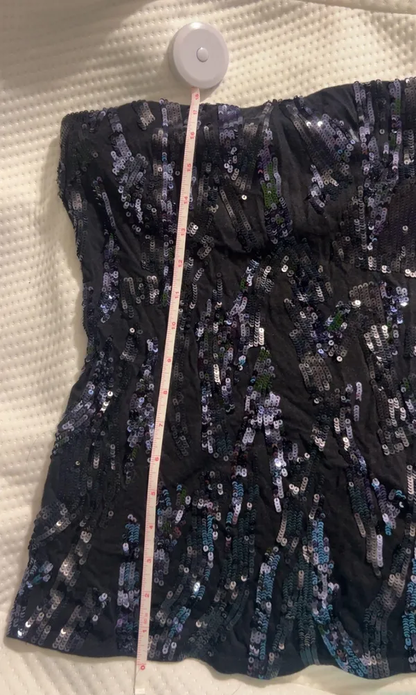 Express Sequin Tube Top - Image 4