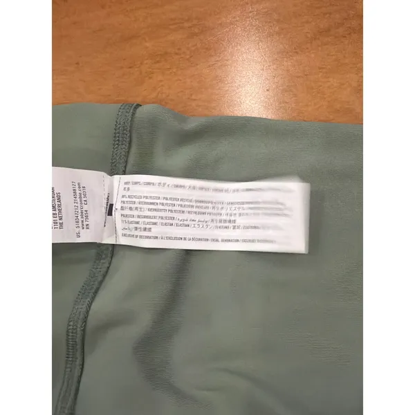 Gilly Hicks Biker Shorts Womens‎ Sage Green High Waisted Smiley Logo Small - Image 8