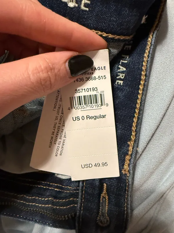 American Eagle Outfitters high rise flare jeans - Image 3