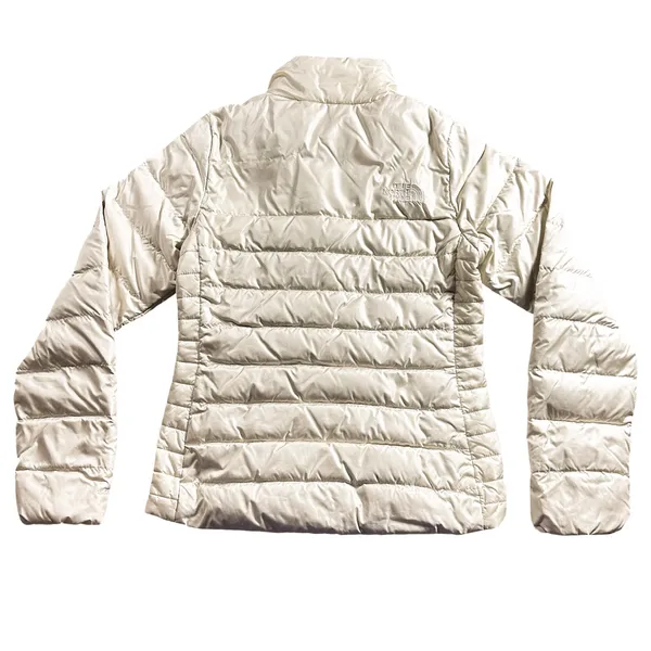 The North Face 550 Down Puffer Jacket XS Cream Off White Aconcagua - Image 4