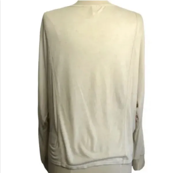 Anthropologie TINY Mixed Media Floral Geo Ruched Dolman Top XS Oversized - Image 6