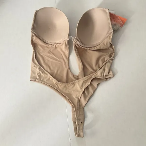FeelinGirl Women Shapewear Built-in‎ Bra Body Shaper U Plunge XL Backless Thong - Image 2