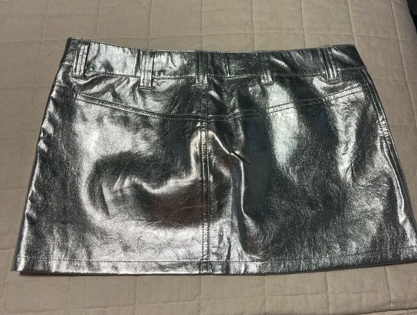 Silver mini skirt  - Image 4