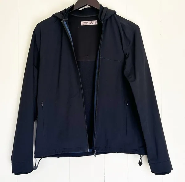 OUTDOOR VOICES Stretch Crepe Running Jacket with Hood Small - Image 4