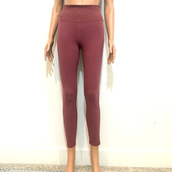 Vuori medium ribbed high rise athletic active leggings P2 3663 - Image 8