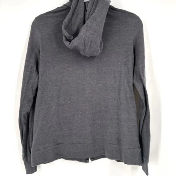 Vintage Y2K‎ Harley Davidson Women Gray Full Zip Hoodie Sweatshirt Medium Flames - Image 2