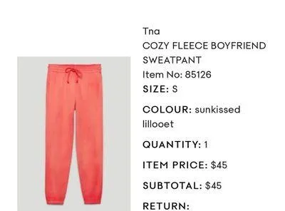 TNA Cozy Fleece Boyfriend Sweatpant - Image 3