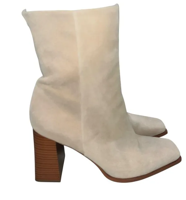 Sam Edelman Tan Suede Ivette Ankle Boots Booties Shoes Size 9.5 - Image 3