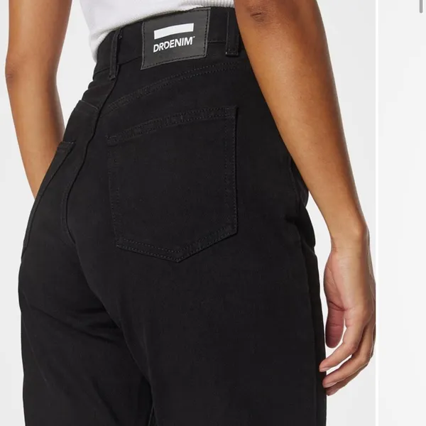 Revolve Dr Denim echo black straight leg jeans size 25 - Image 2
