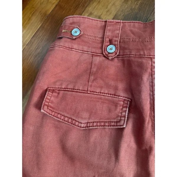 Urban Outfitters Pilcro High Rise Wide Leg Cargo Pants Terracotta size 27 - Image 4