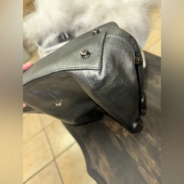 Coach Edie Shoulder Bag 28 Metallic Pebble Leather - Image 11