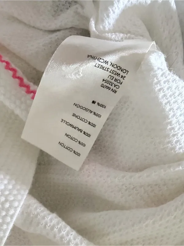 Maeve Anthropologie Embroidered Peasant Blouse White Pink Small - Image 6