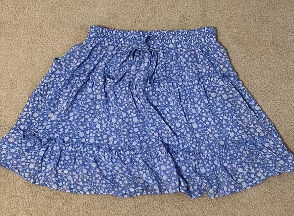 Blue Floral Skirt  - Image 2