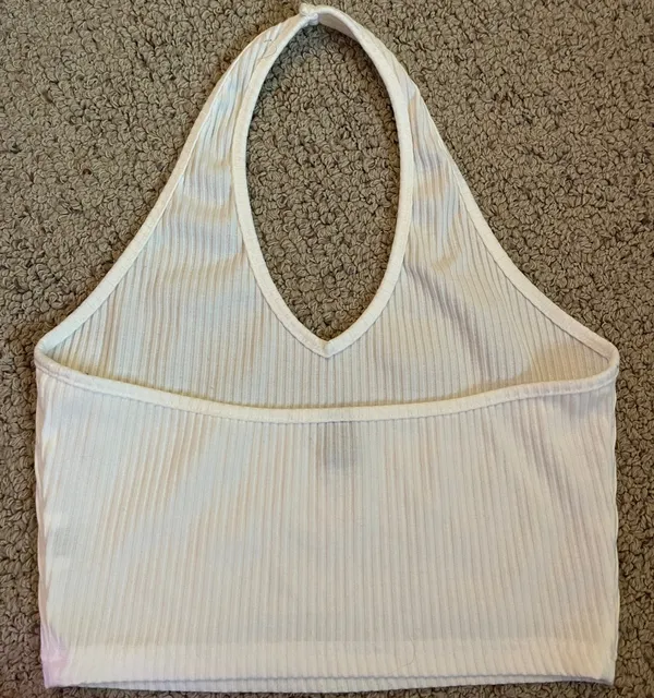 Cropped halter top White Size M - Image 2