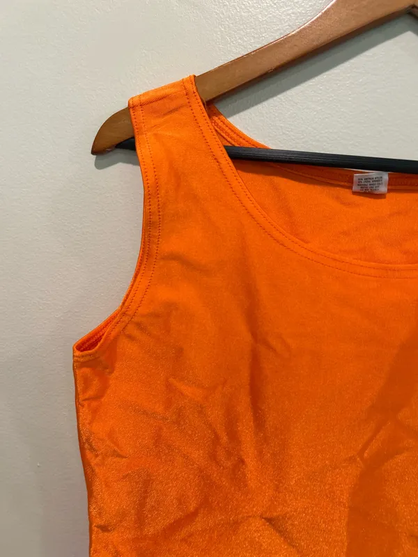 Retro orange crop top Size XL - Image 4