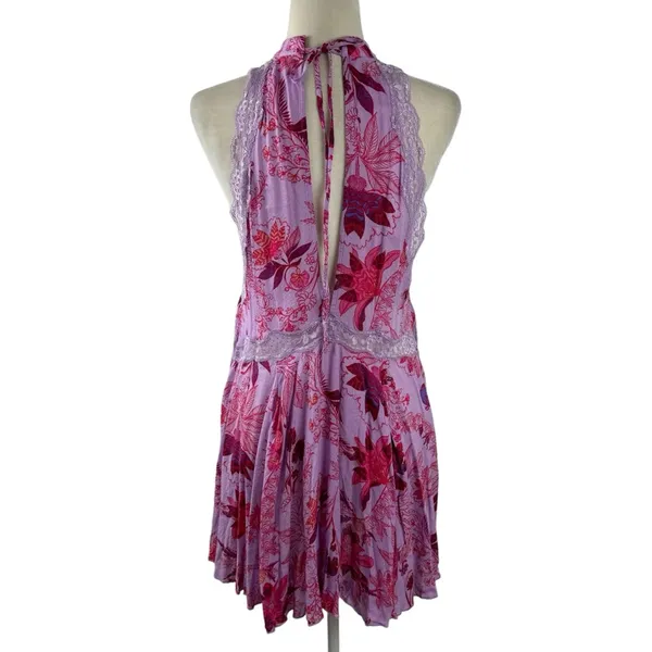 Intimately Free People She Moves Chemise High Neck Mini Dress Size XS - Image 8