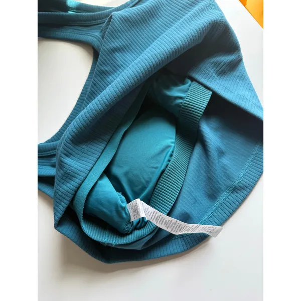 CRZ Yoga Ribbed Longline Sports Bra w Pads - Image 6