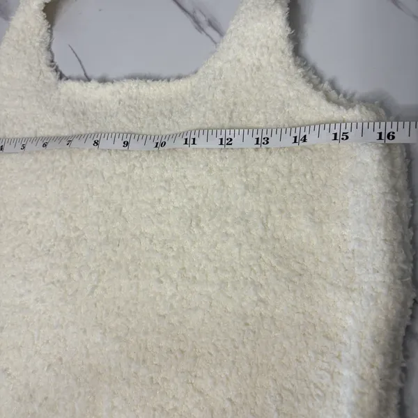 Skims‎ Sherpa Knit Tank Top 2X/3X Bone Ivory Cozy Soft NWOT Stretch Sleeveless - Image 9