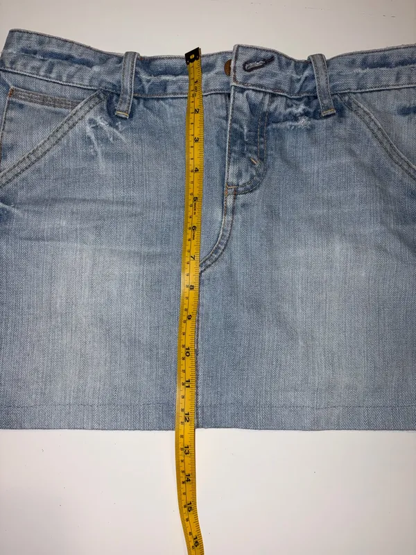 Denim Skirt Blue Size 4 - Image 6
