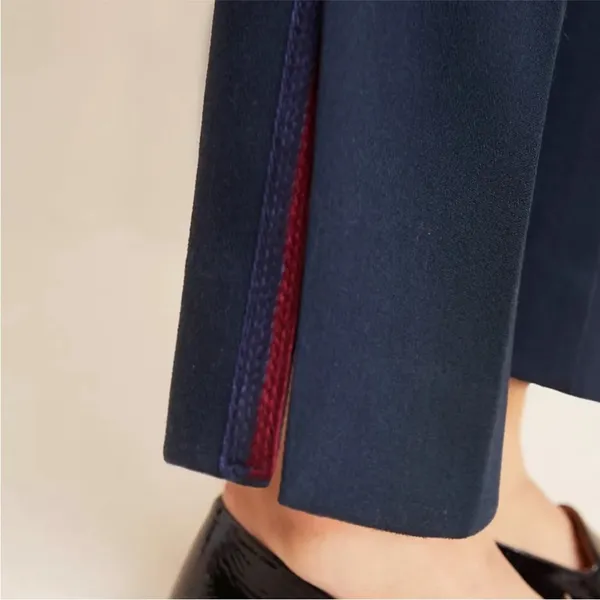 Anthropologie Marin Navy Copley Tapered Pull On Trouser Pants Size Small Preppy - Image 13