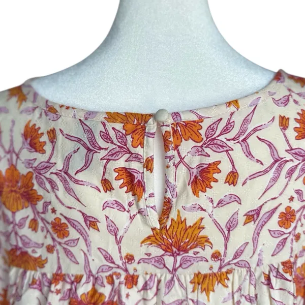Universal Threads Orange Puff Sleeve Blouse with Peter Pan Collar‎ - Image 6