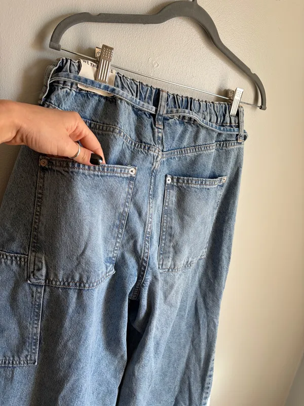 Free People CRVY Outlaw Wide Leg Jeans - Image 6