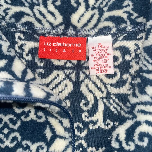 Liz Claiborne 1/4 Zip Fleece Pullover - Image 6
