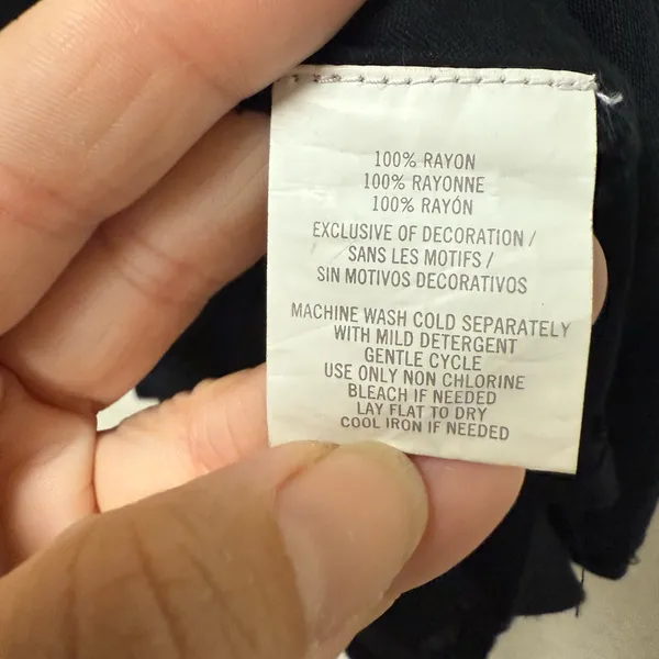 NWT O’NEILL Black Camisole with White Embroidery - Image 15