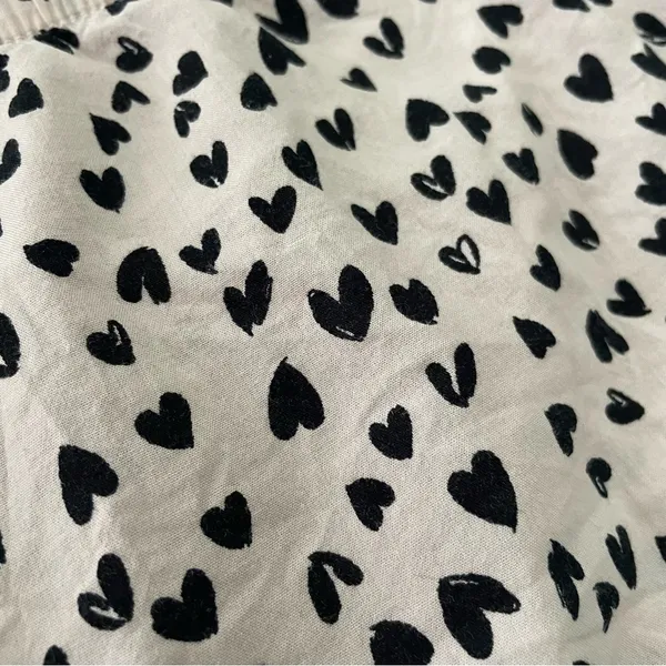 Victoria's Secret Pink and Black Hearts Pajama Sleepwear Bottoms - Image 5