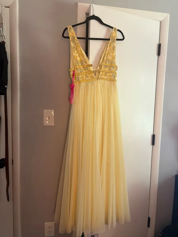 Sherri Hill Prom Dress Yellow - Image 2