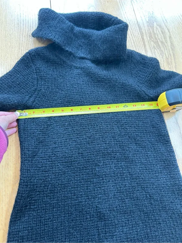 Lauren Ralph Lauren Sweater S Small Mohair Blend Ribbed Knit‎ Turtleneck HK - Image 6
