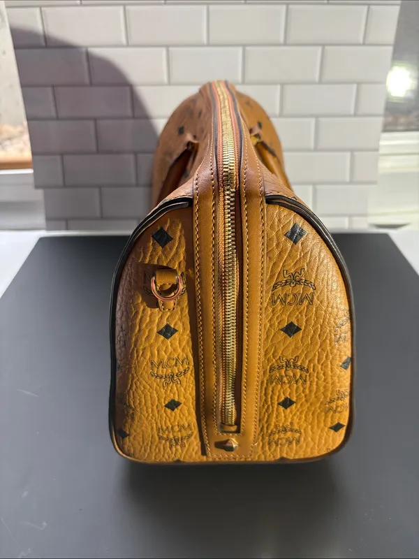 MCM Ella Boston Bag in Visetos - Pre-loved - Image 3