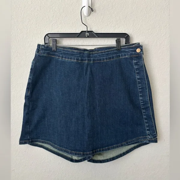 Judy Blue Dark Wash Denim Skort Size 2XL - Image 4