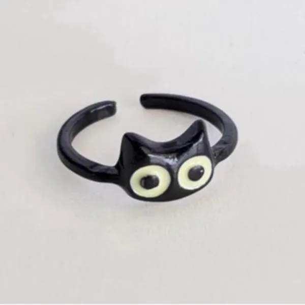 Cartoon Black Cat Ring 🐾 Purrfect for cat lovers 🐈‍⬛ - Image 4