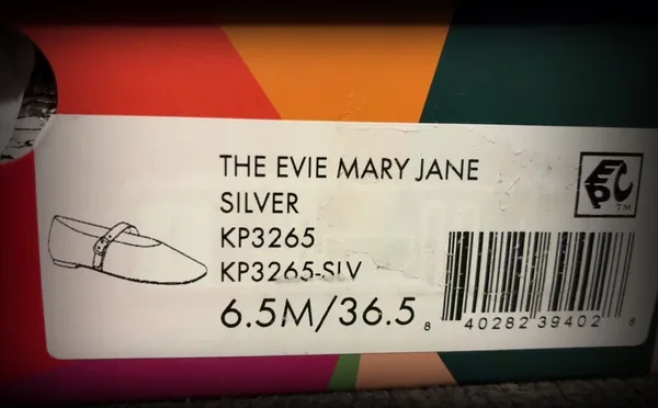Katy Perry The Evie Mary Jane Silver Crackled Glitter Flats - Image 7