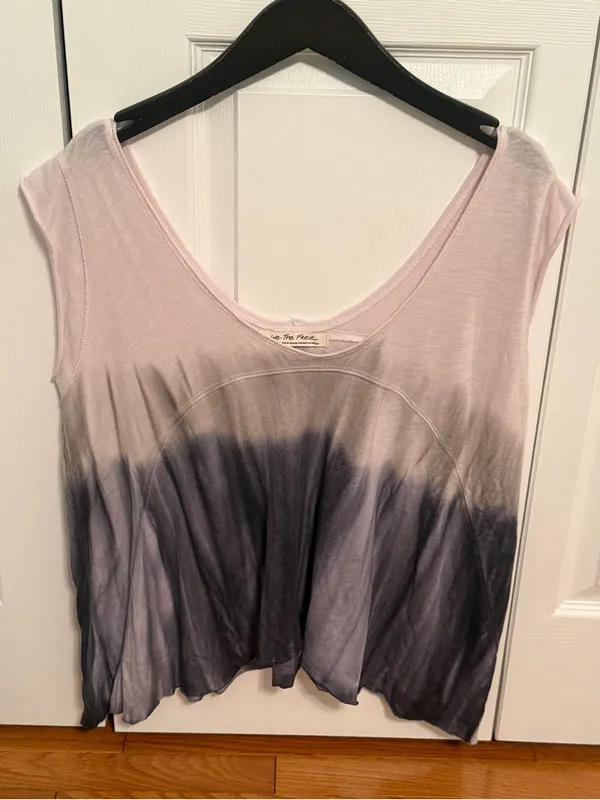 Free People We The Free Paradise Swing Tee in Purple Ombre - Image 3