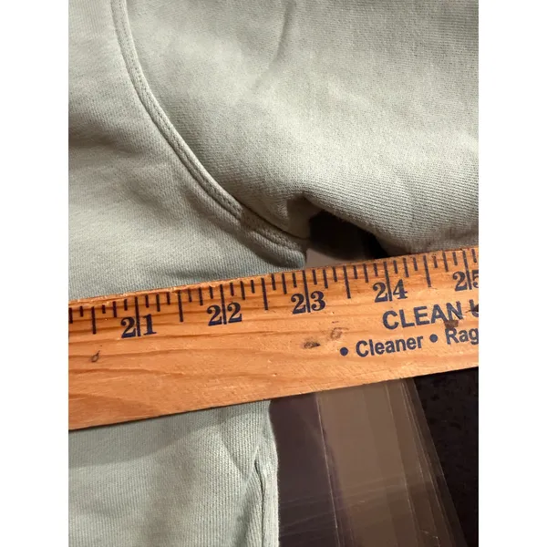 Lululemon Perfectly Oversized Crew Sweatshirt Sage Green Cotton Pullover‎ Size 4 - Image 7